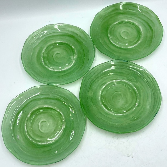 Consolidated Glass: Pattern”CSGCATJA” Catalonian Jade Green 6”Bread Butter Plate - Picture 15 of 15